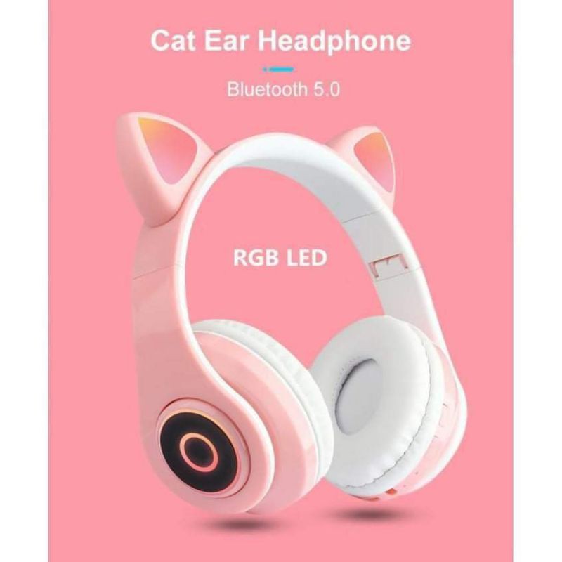 1LED cute Cat Ear bluetooth headphones Shopee Philippines