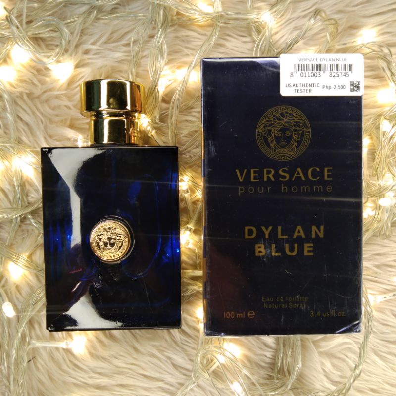 VERSACE DYLAN BLUE by VERSACE Men's Eau de Toilette Spray, EDT, 3.4  oz. (100 ml)