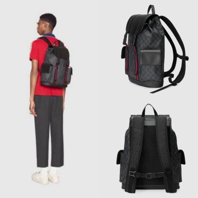 Gucci gg black store backpack