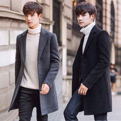 Young woolen coat men middle aged and elderly autumn and winter mid length woolen coat men s 2019 new coat trench coat KSPY Shopee Philippines