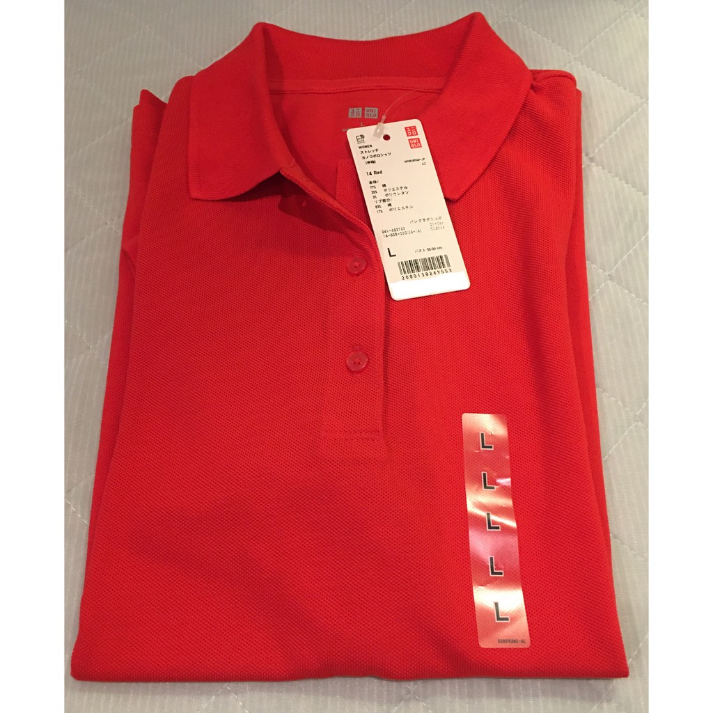 Uniqlo red clearance polo shirt