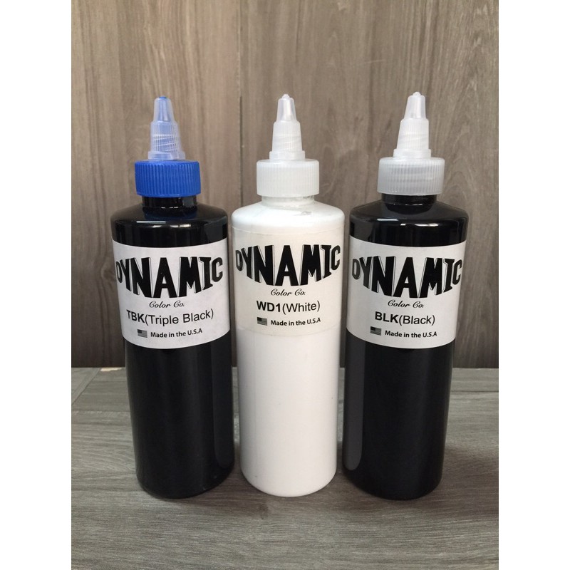 Original Dynamic Black White Triple Black Tattoo Ink 8oz