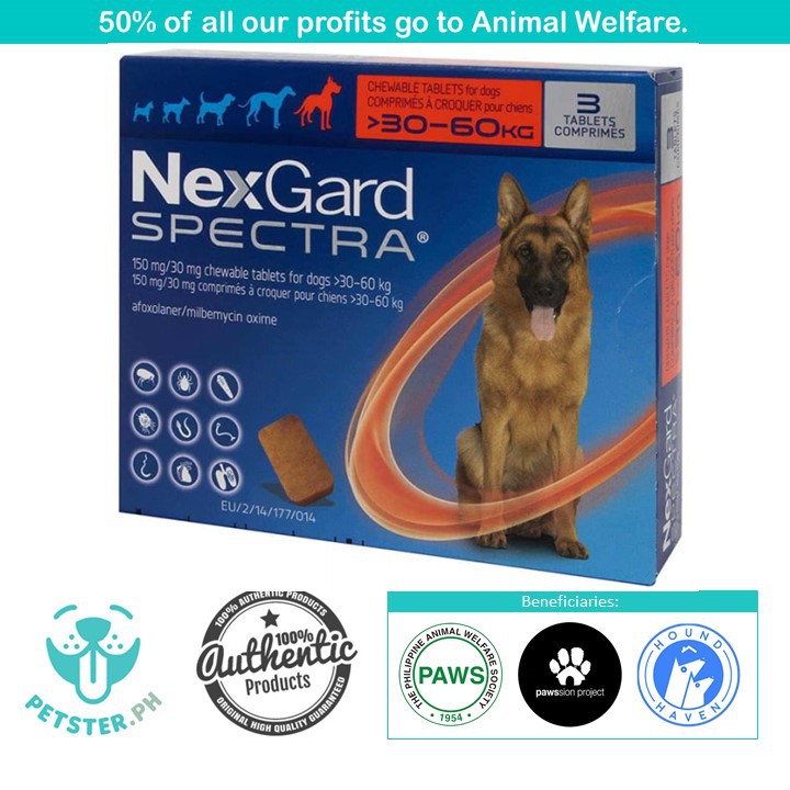 Nexgard best sale spectra tabletes