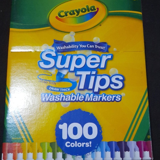 Crayola Super Tips 100 Swatches 