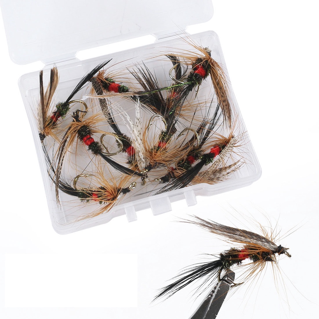 5pcs/10pcs/20pcs Fly Fishing Flies Insects Trout Fishing Dry Fly Fishing  Lures Bait Fishing Tackle