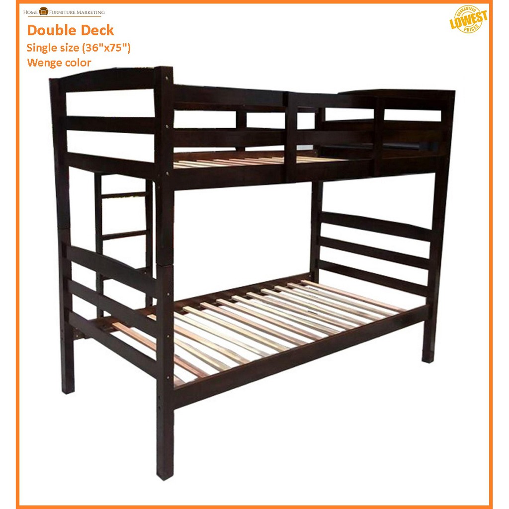 Double deck on sale bed dimensions