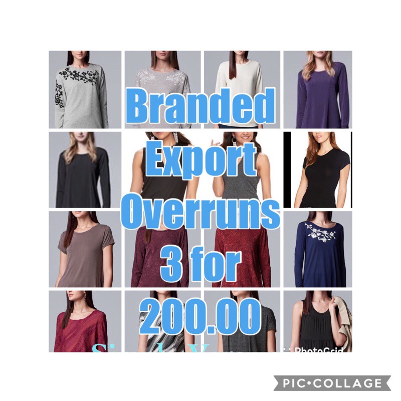 Branded Export Overrun on Sale!