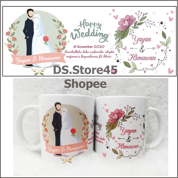 Custom Couple Mug / Wedding Gift / Birthday Gift / Wedding Souvenir /  Couple Mug Mr Mrs