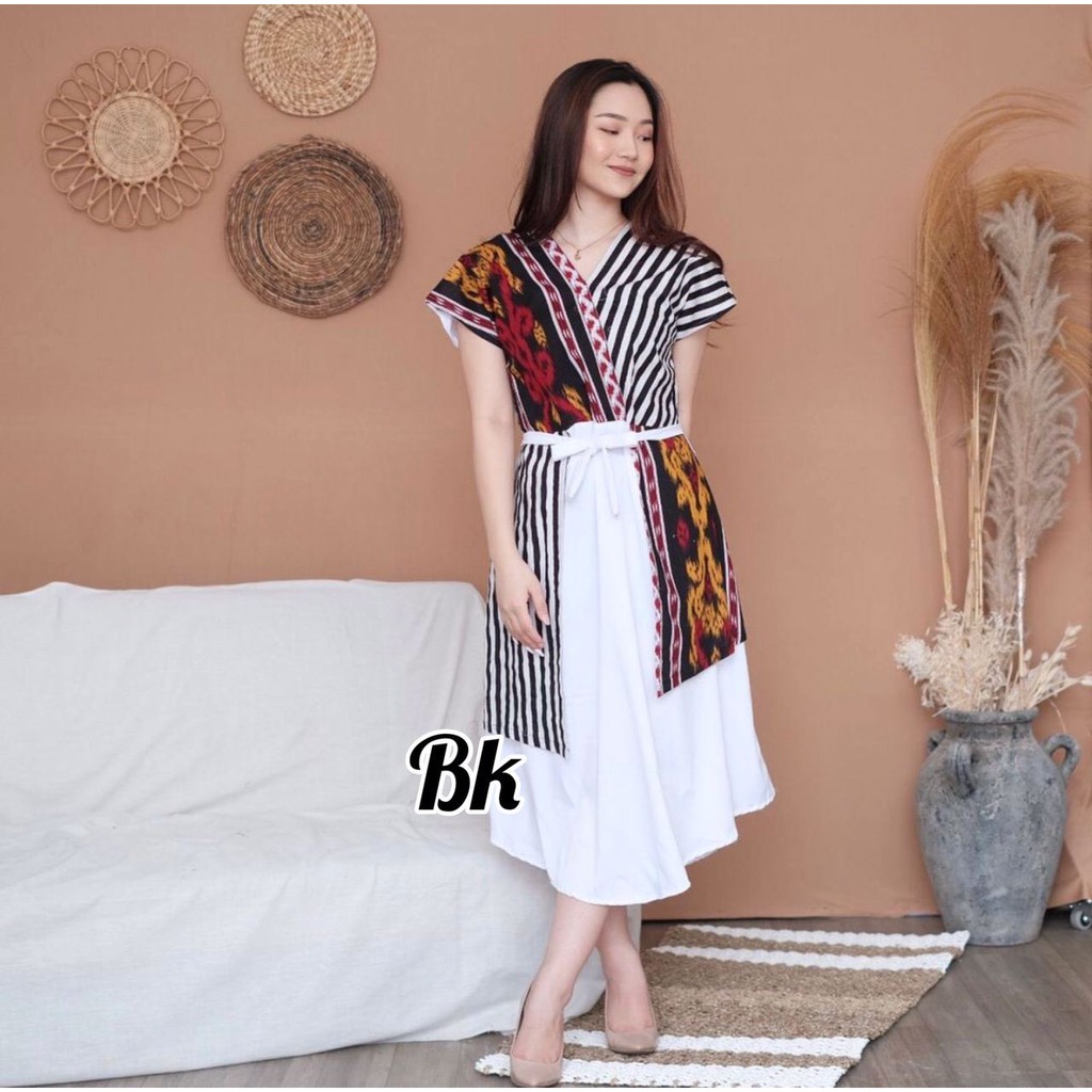 Batik shop kimono dress