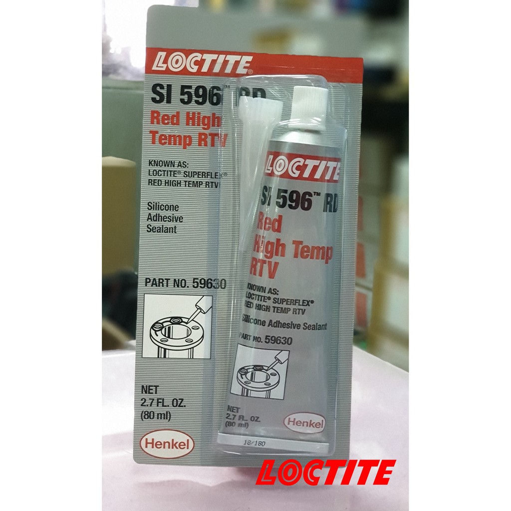 Loctite SI 596 RD Red High Temp RTV Silicone Adhesive Sealant