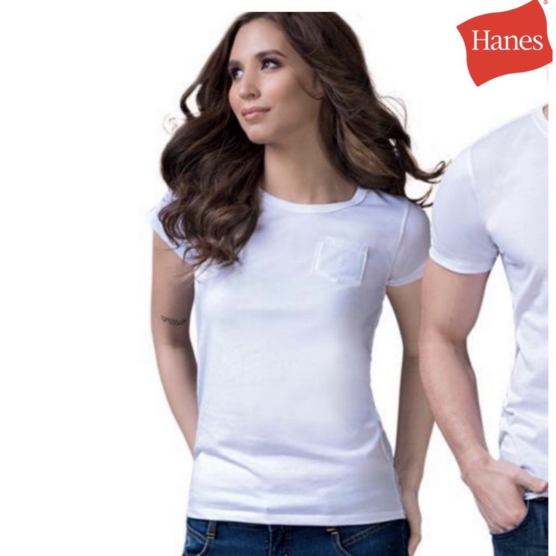 Hanes white hotsell pocket tees