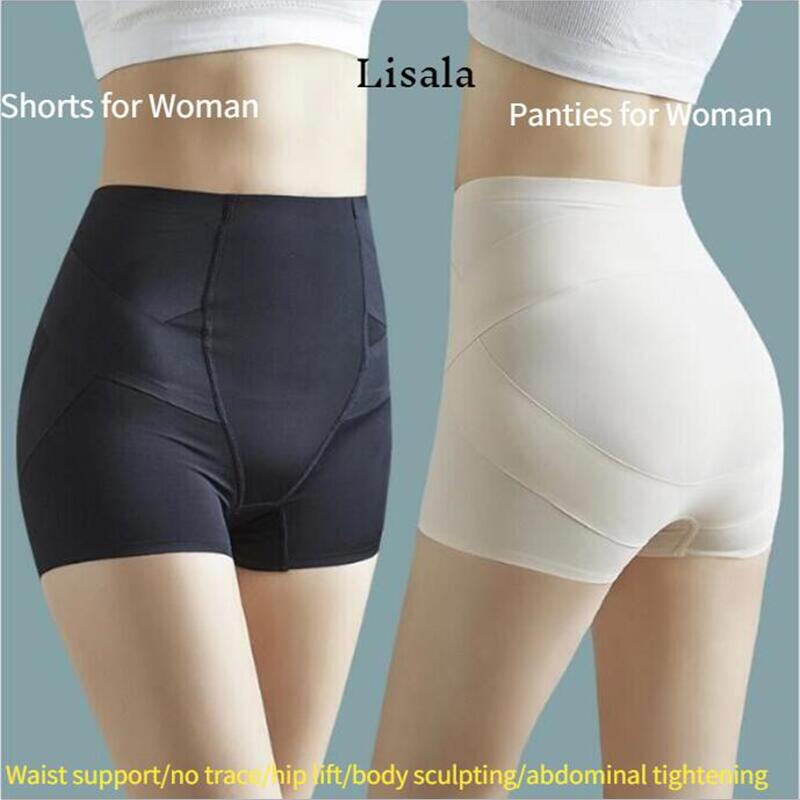 Ultra Slim Tummy Control Hip Lift Panties, Seamless Ice Silk High Waisted  Body Shaper Underwear, Butt Lifting (Pink,M (40-50) KG) : : Home