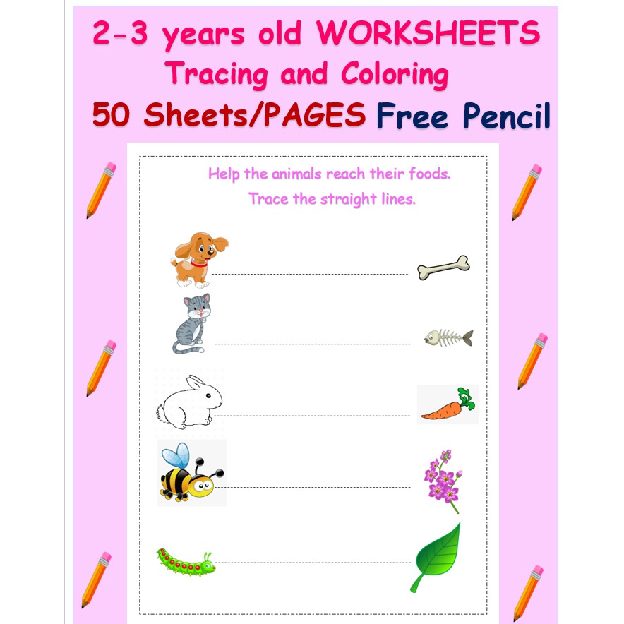 Pencil Trace Worksheet  Free preschool worksheets, Tracing worksheets,  Tracing worksheets preschool