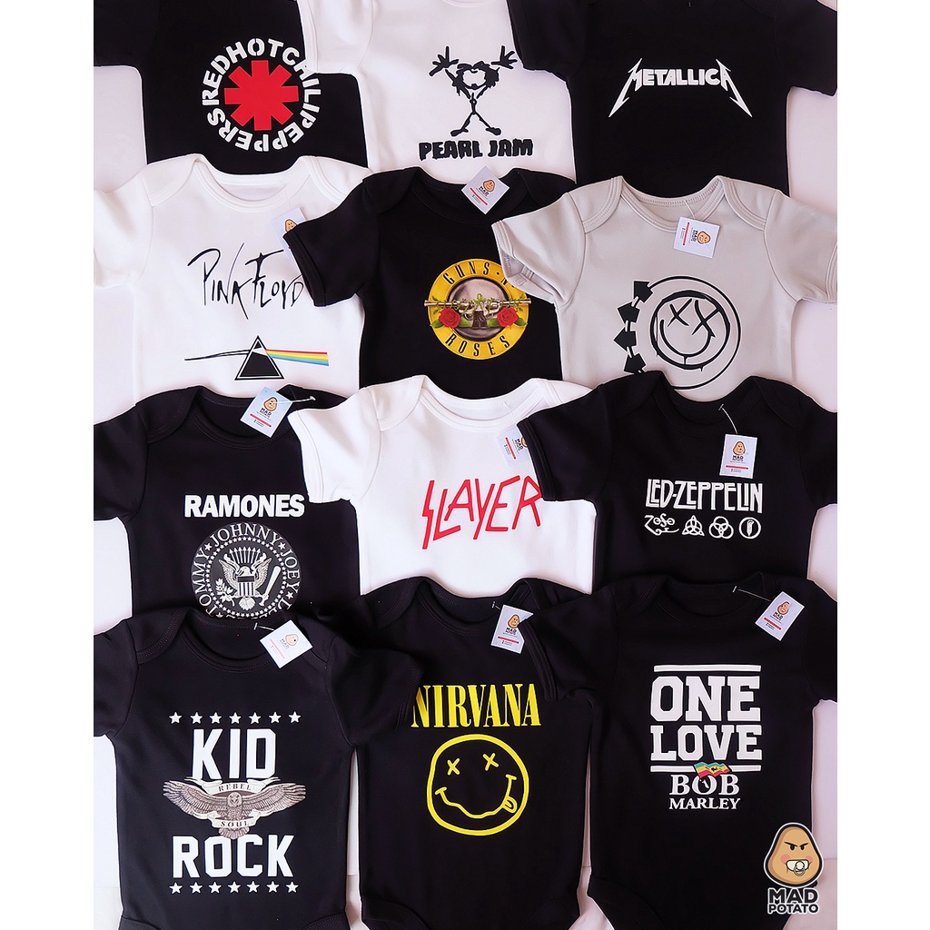 Rock band baby store onesies