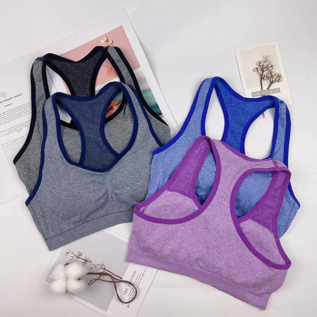 Women's Sports Underwear, Chest Pad, Nylon Material, No Steel  Support Shock Resistant Running Fitness Vest Style Yoga Bra (Size 70B=30B=65B)  : Clothing, Shoes & Jewelry