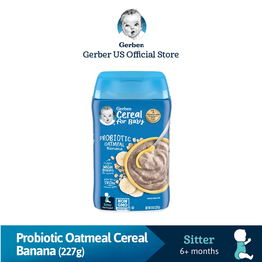 GERBER® Stage 2 Oat Prune Baby Cereal 227 g, 227 GR 