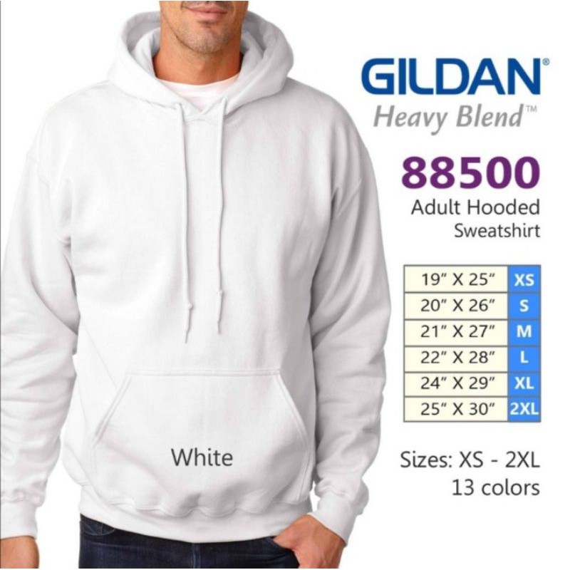 Gildan pullover outlet hoodie size chart