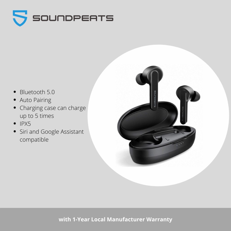 SoundPEATS TrueCapsule Wireless Earbuds in Ear Stereo Bluetooth