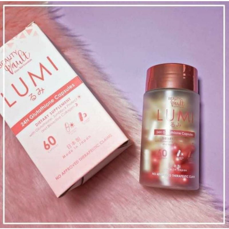 LUMI 24H Glutathione Capsules by Beauty Vault (Authentic) | Shopee