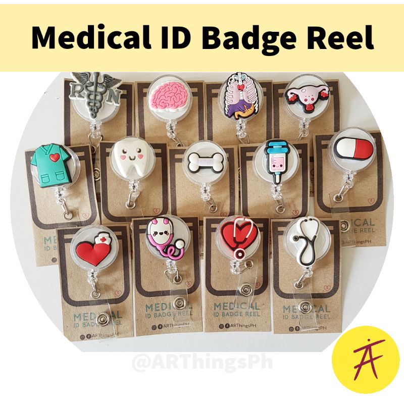 Medical ID Badge Reel Holder - Retractable Badge Reel - Doctor