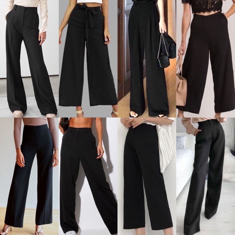 Square best sale pants black