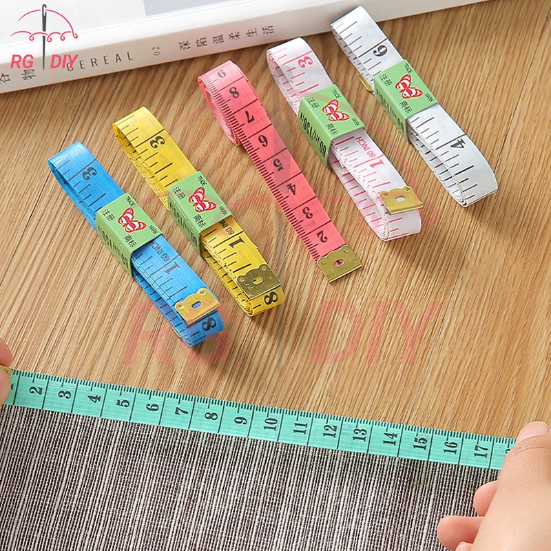 1.5M Color Soft Measuring Tape Garment Measuring Ruler Scale Ruler Body  Measuring Ruler Sewing Double-sided Flat Ruler Tape