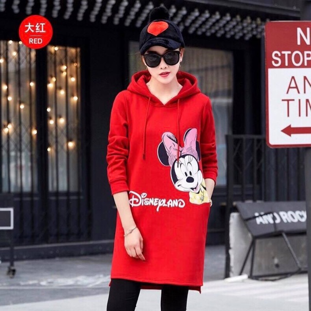 Mickey hot sale hoodie dress