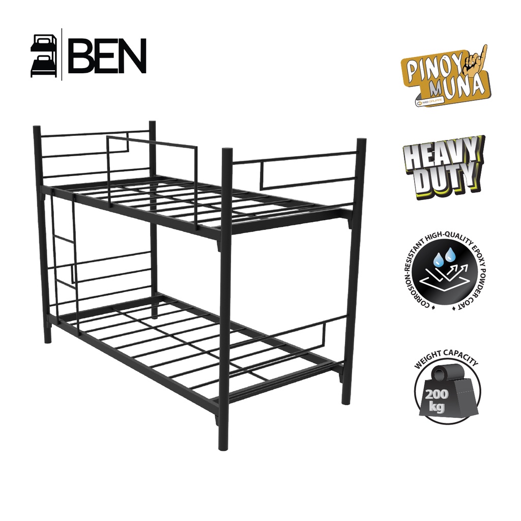 Tubular double on sale deck bed