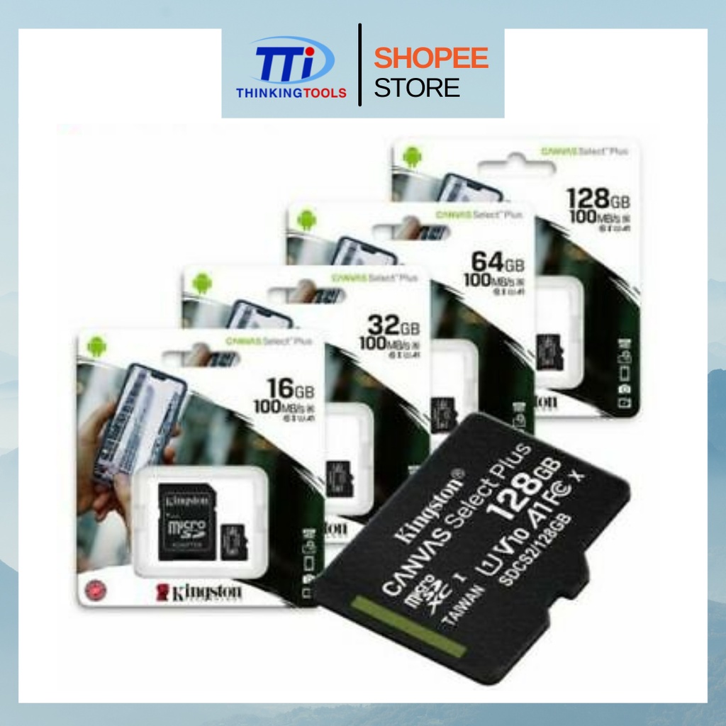 Tarjeta SD 64GB Clase 10 UHS-I U1 Kingston® Canvas Select Plus