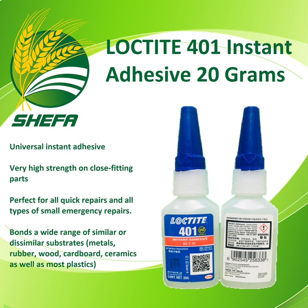 25 X Loctite 401 20g Instant Adhesive Stronger Super Glue Multi-purpose