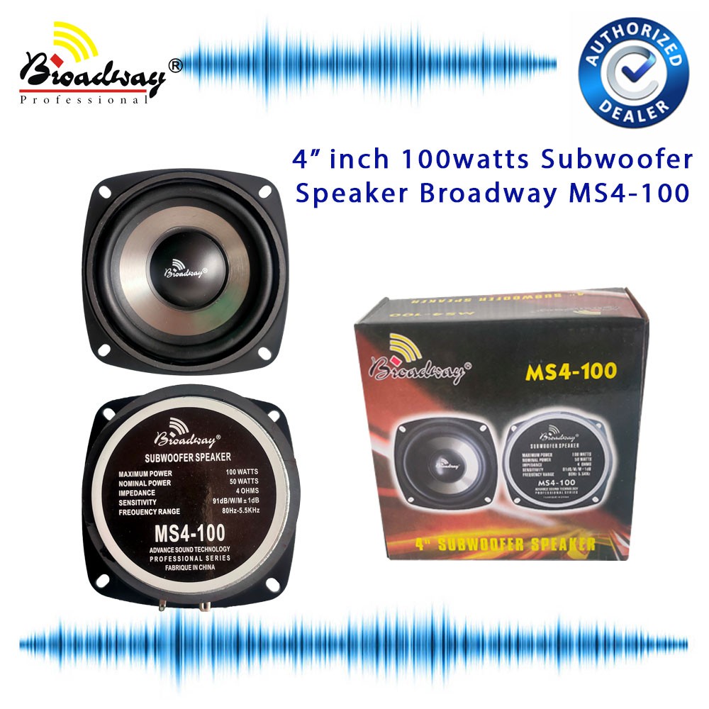 4 best sale inches subwoofer