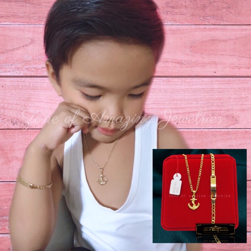 Gold necklace for hot sale baby boy