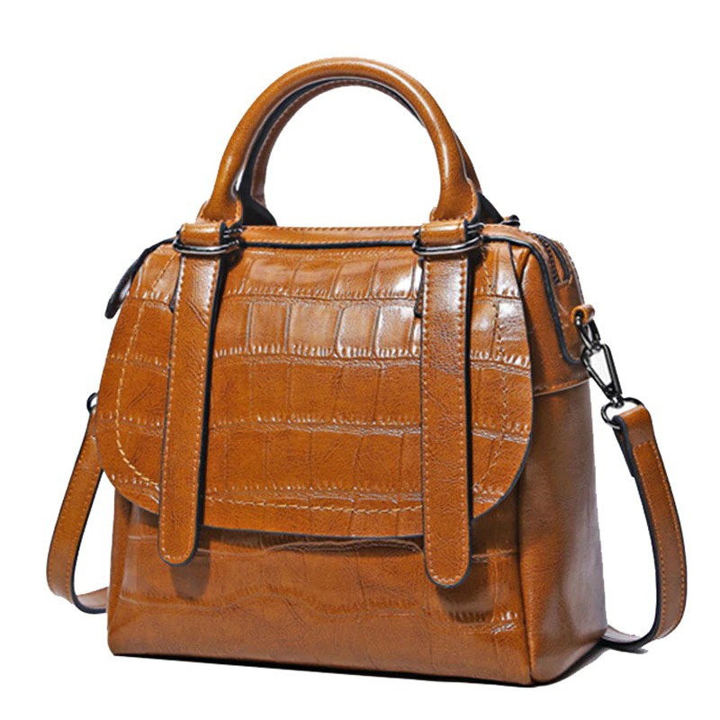 Real leather discount handbags on sale