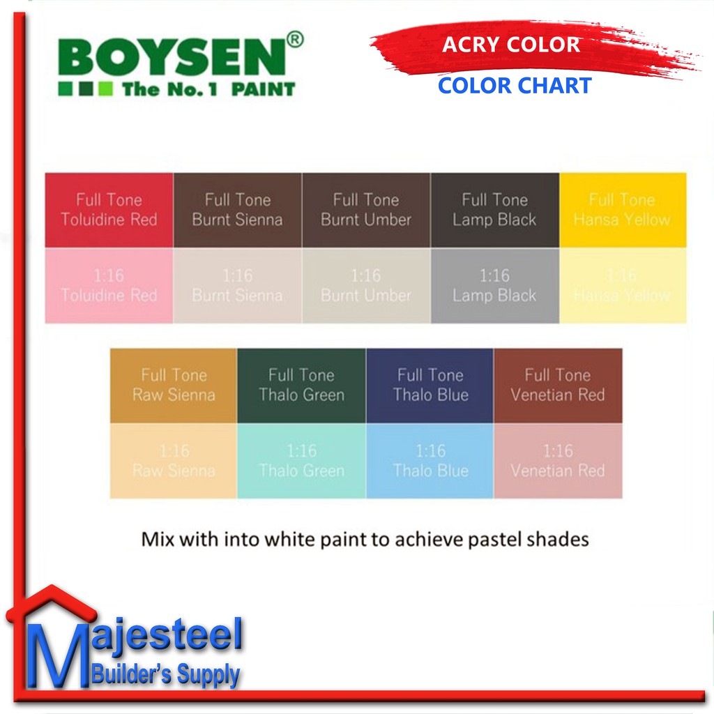 Boysen store paint colors