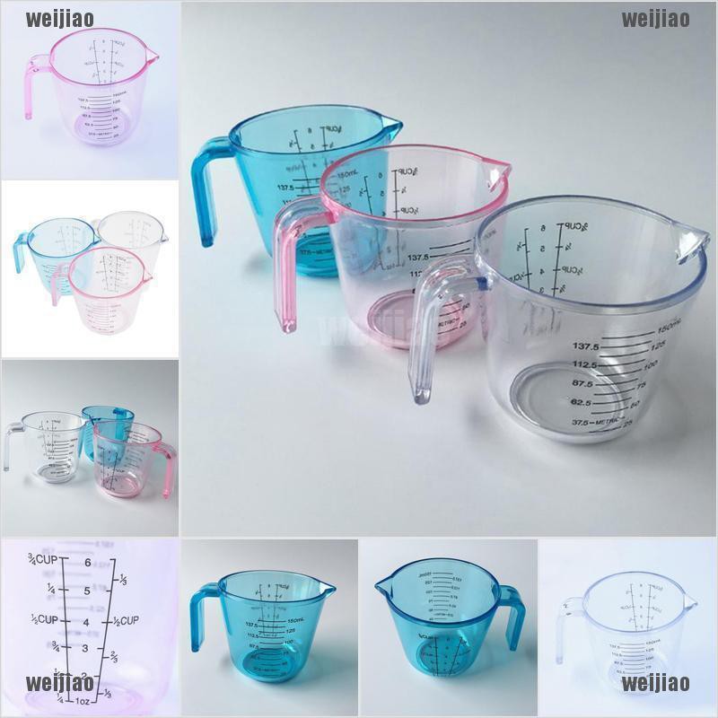 150ml plastic clear measuring cup handle liquid pour spout home