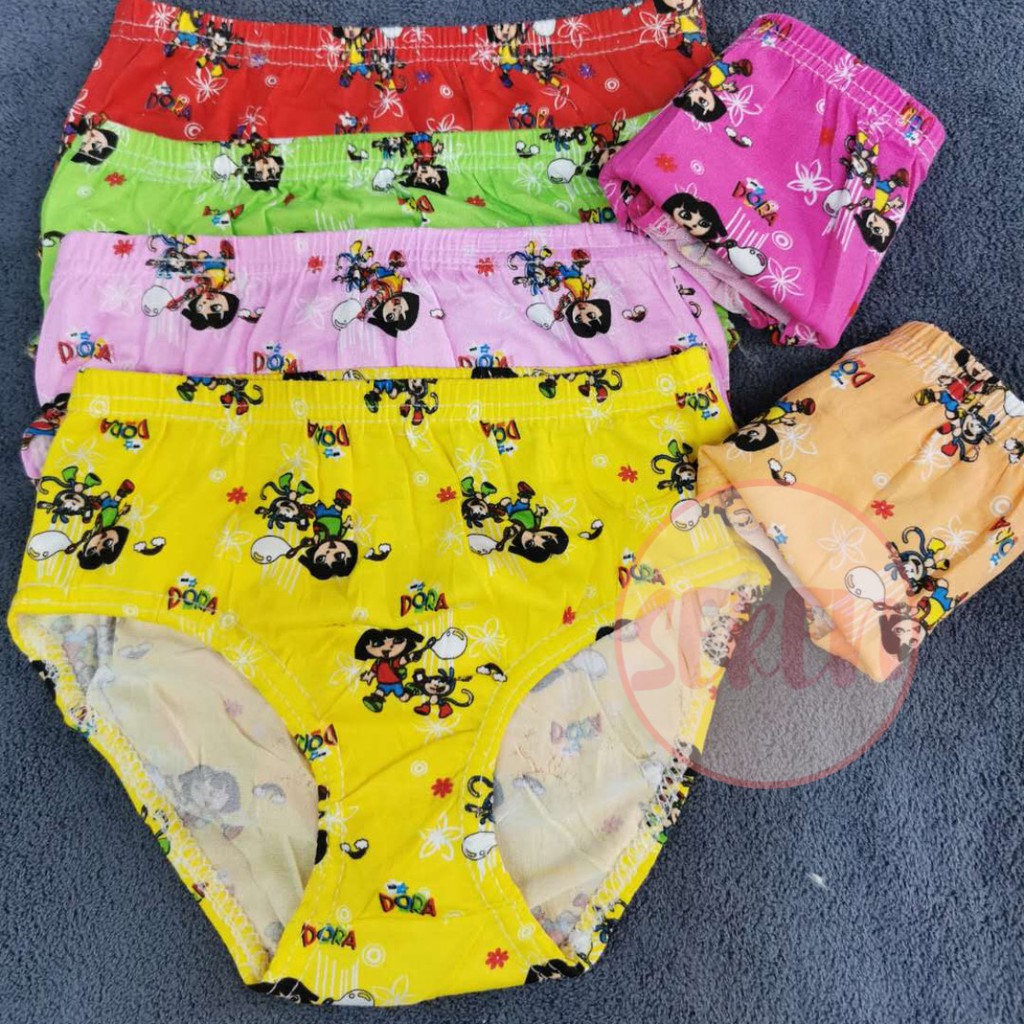 COD 12 pcs Kids panty dora design underwear for 4-5 yrs old #518