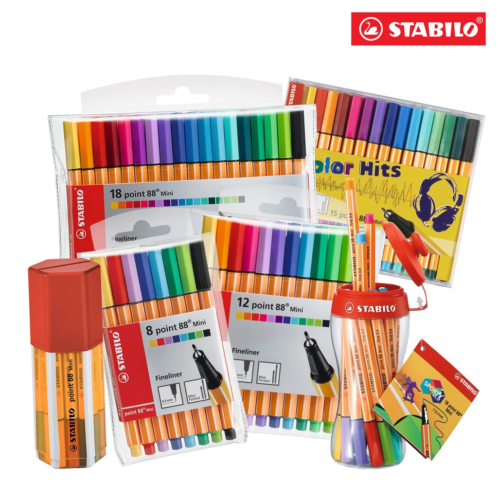 STABILO POINT 88 Mini Pack of 8