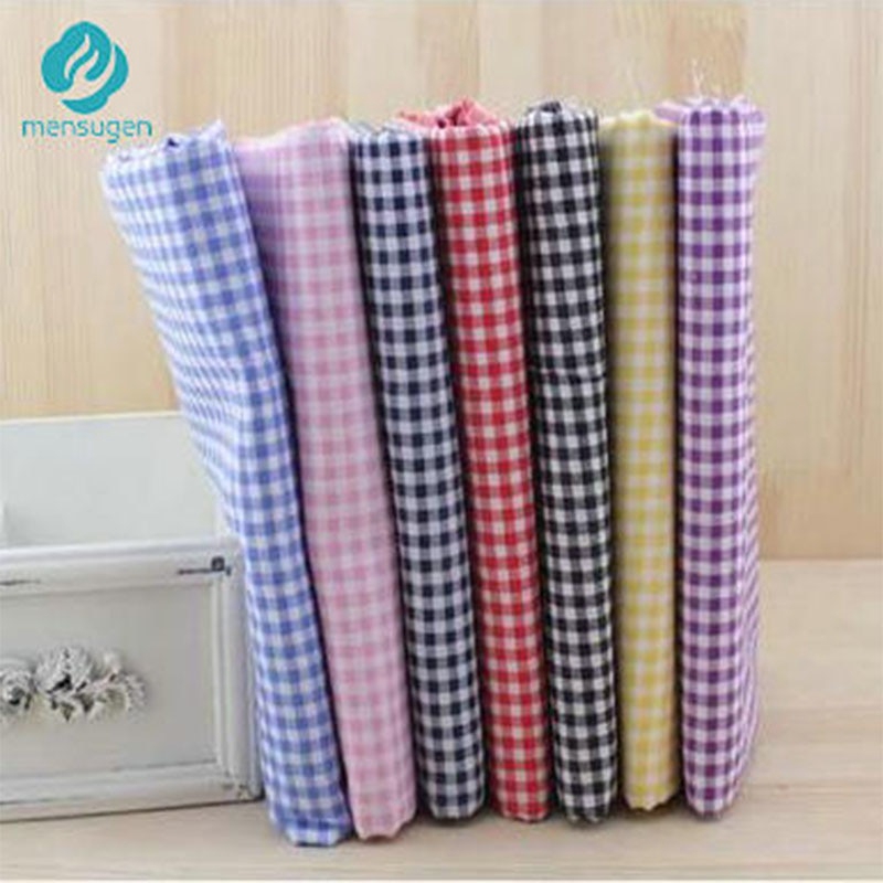 100 Cotton Fabric Kain DIY Cotton Cloth Plaid Fabrics 50cmx150cm Pack Shopee Philippines