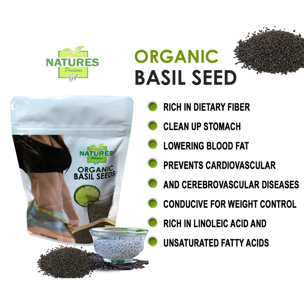 Organic Basil Seeds 100 grams Shopee Philippines