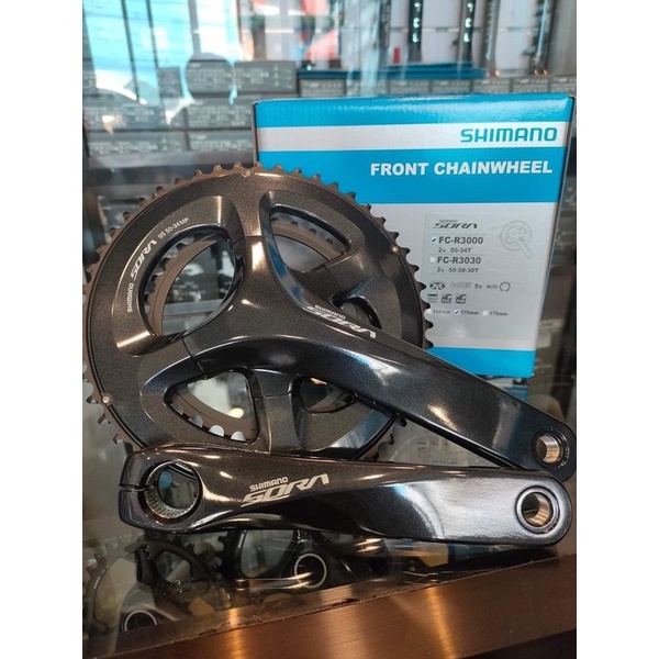 Authentic 101% Shimano SORA Crank FC-R3000 2x 50/34T 170mm (BB