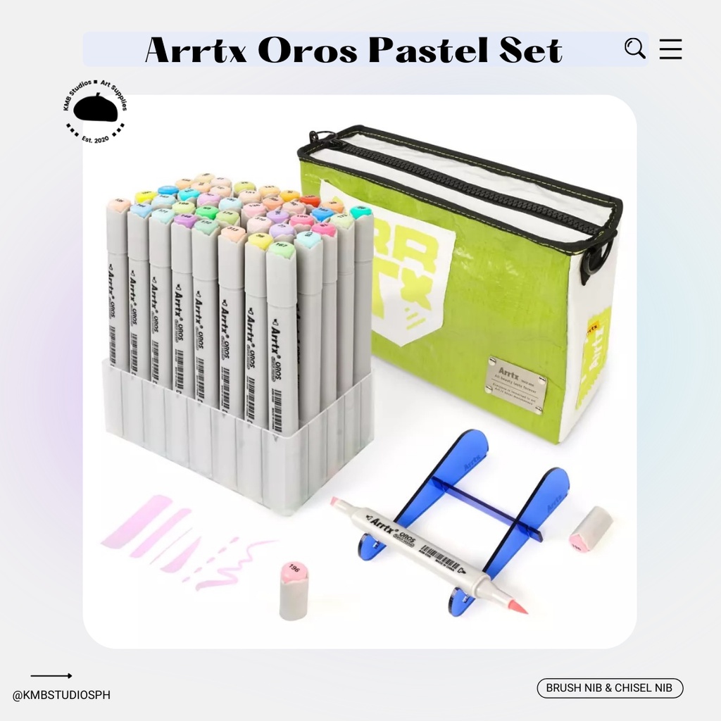 Arrtx Oros Brush Markers, Alcohol Markers Pastel