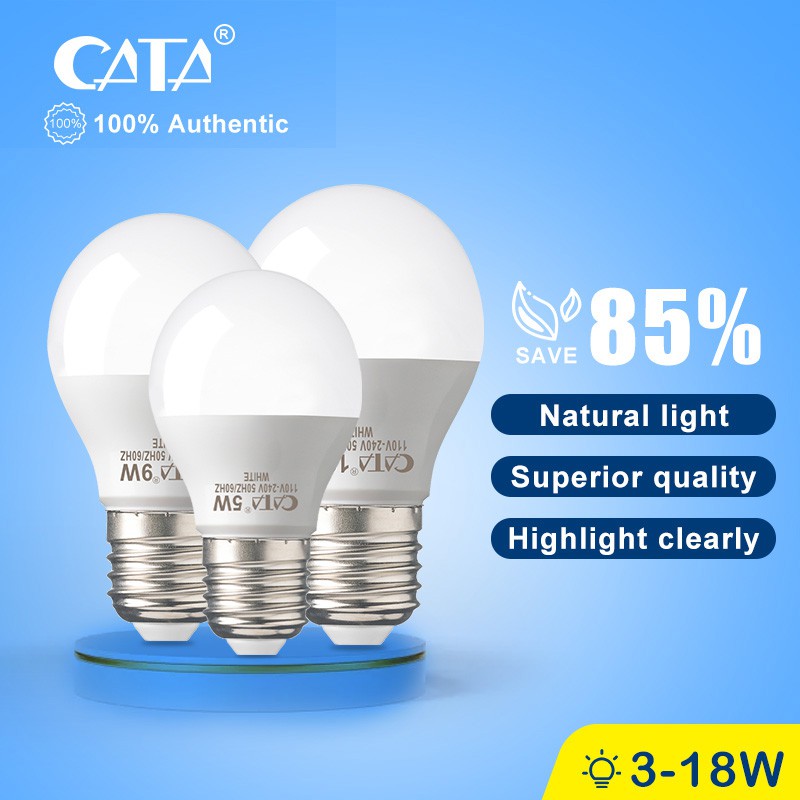 CATA LED Light Bulb E27 Energy Saving Light Bulbs LED Bulbs 3W