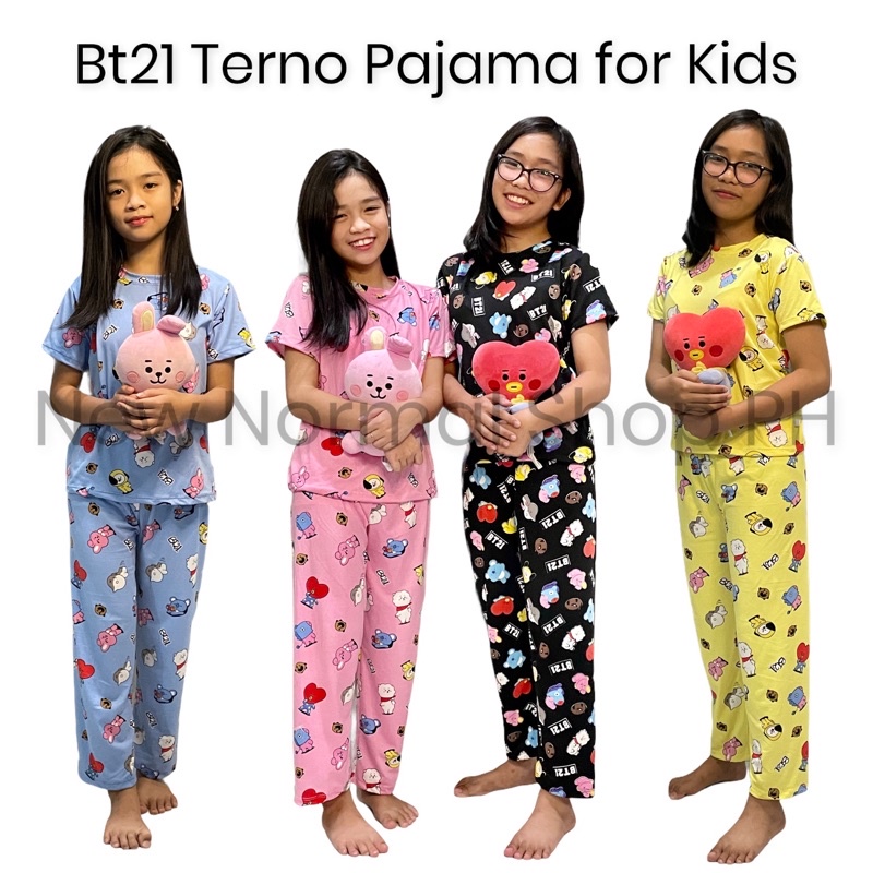 BT21 ASSORTED TERNO PAJAMA KIDS Age 1 11yr old Shopee Philippines