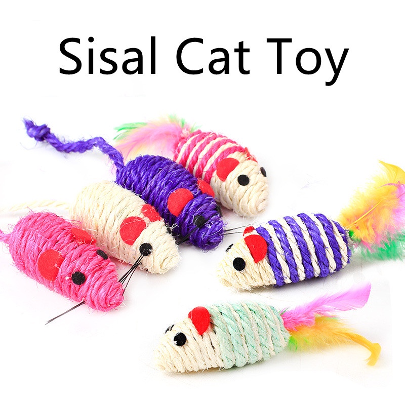 Sisal mouse hotsell cat toy