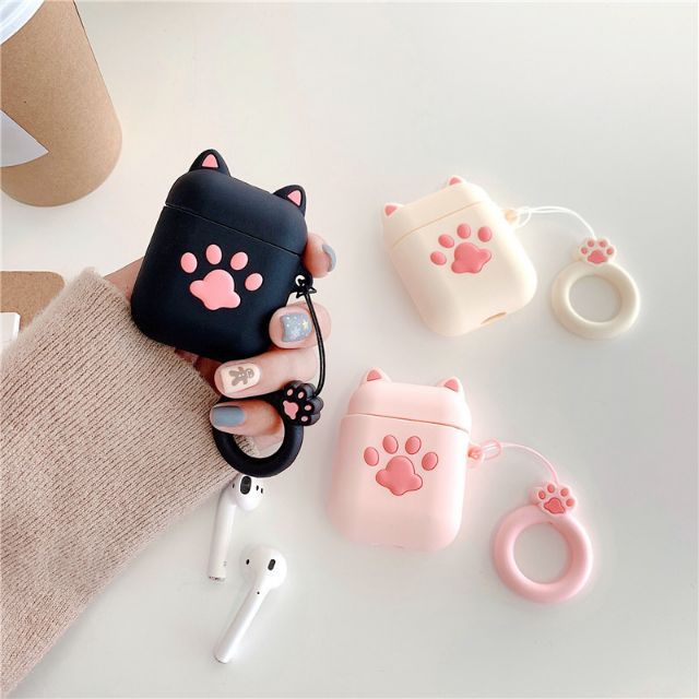 Dropship White Cartoon Silicone Cat Claw Wireless Earphone Case Protector  Cute Bluetooth Wireless Earbuds Headphones Case to Sell Online at a Lower  Price