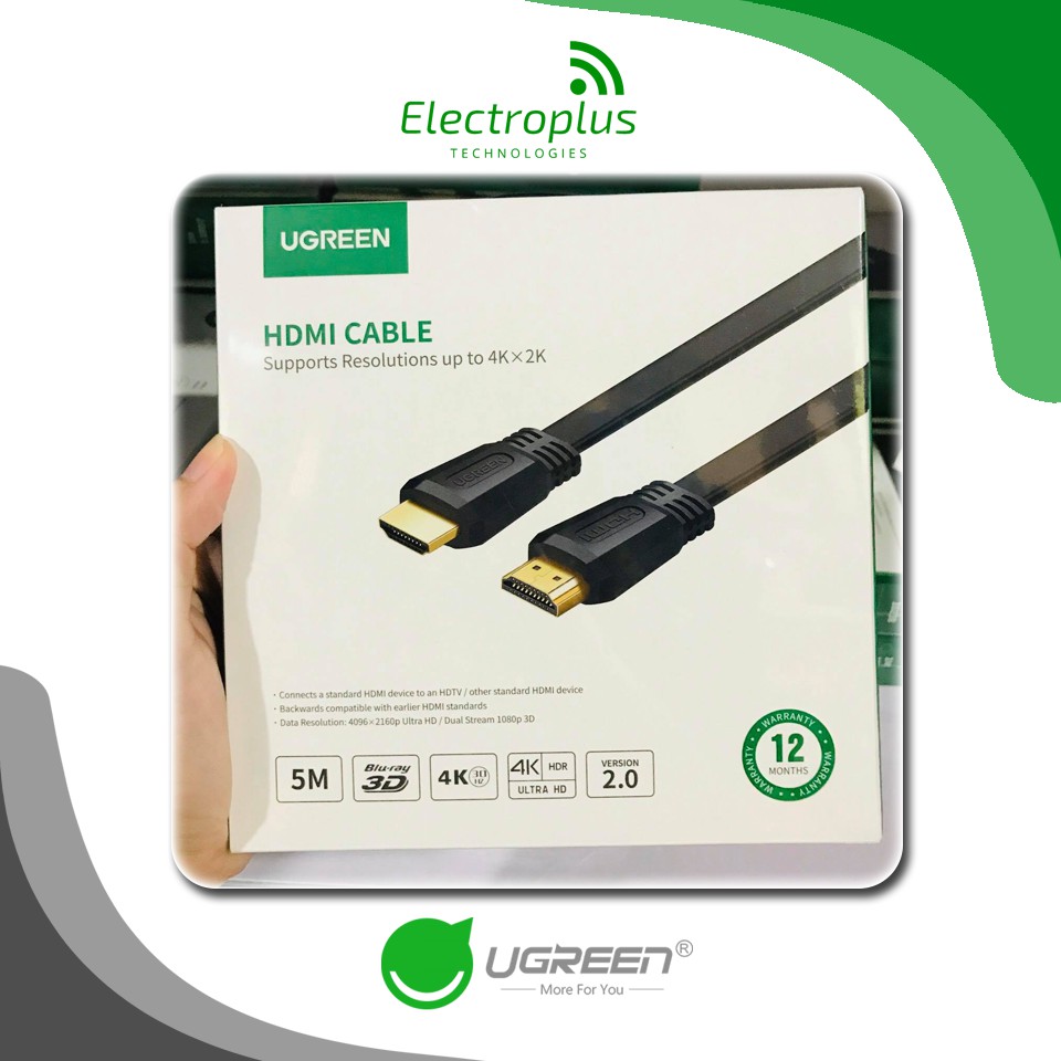 Ugreen Cable Flat HDMI 2.0 5M