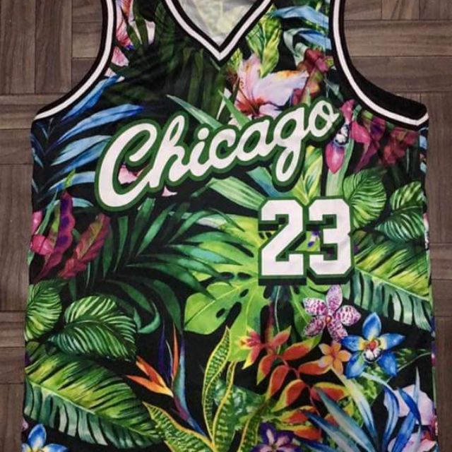 Basketball jersey hot sale floral design