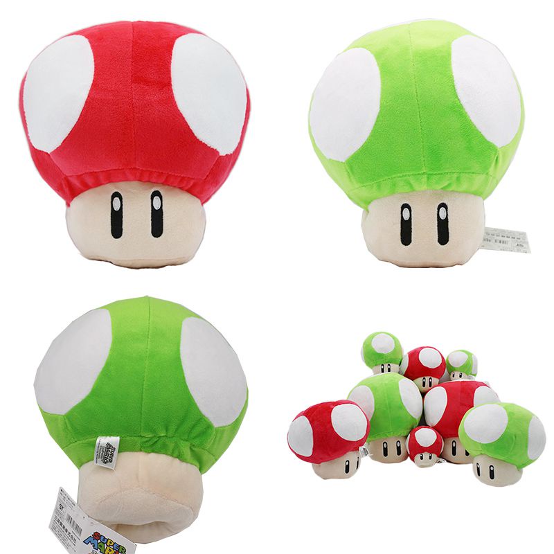 21.5cm Games Super Mario Plush Toy Mario Mushrooms Cute Stuffed