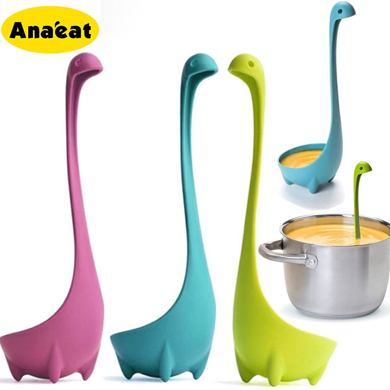 1pc Nessie Spoon Creative Cute Dinosau Spoon Large Soup Spoon Kitchen  Utensils Cooking Tools