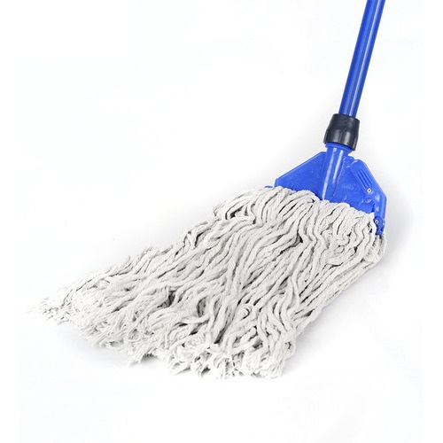 1pc 3 In 1 Floor Mop, Blue Cleaning Brush With Long Handle, For